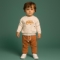ANILÇO BEBE 053-ERKEK 3/9 AY FİLLİ 2 Lİ TAKIM