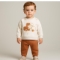 ANILÇO BEBE 054-ERKEK 3/9 AY ARABALI 2 Lİ TAKIM