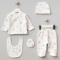 BEBİTOF 20131-UNISEX 0/3 AY KİRPİ DESEN 5 PARÇA ZIBIN SETİ