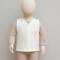 BEBİTOF 60041-UNISEX 3/12 AY SEVİMLİ AY VE AYI NAKIŞLI YELEK