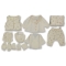 BEBLY KİDS 10020-KIZ 1/3 AY MÜSLİN ÇİÇEK KABARTMALI YELEKLİ 10LU SE