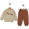 MİNİLAY 7052-ERKEK 6/18 AY BEAR BASKILI TAKIM