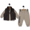 MİRKON BABY-TOTT KİDS 2036-ERKEK 9/24 AY YELEKLİ 3LÜ TAKIM