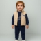 MİRKON BABY-TOTT KİDS 2059-ERKEK 9/24 AY HERMES YELEKLİ 3LÜ TAKIM