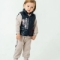 MİRKON BABY-TOTT KİDS 2074-ERKEK 9/24 AY BURBERRY YELEKLİ TAKIM