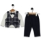 MİRKON BABY-TOTT KİDS 2102-ERKEK 9/24 AY PAPYONLU YELEKLİ TAKIM