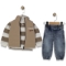 PARTNERBABY 1117-ERKEK 9/24 AY CAMPING YAZILI 3 LÜ TAKIM