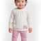 SERDE BABY NESRİN İSMAİL 1021-KIZ 3/9 AY ÇITIR DESEN BASKILI 2 Lİ TAKIM