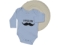 UNISEX 3/18 AY LİTTLE MAN BASKILI UZUN KOL BADİ
