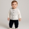 UNISEX 9/24 AY EL NAKIŞLI ELYAF YELEKLİ 3’LÜ TAKIM